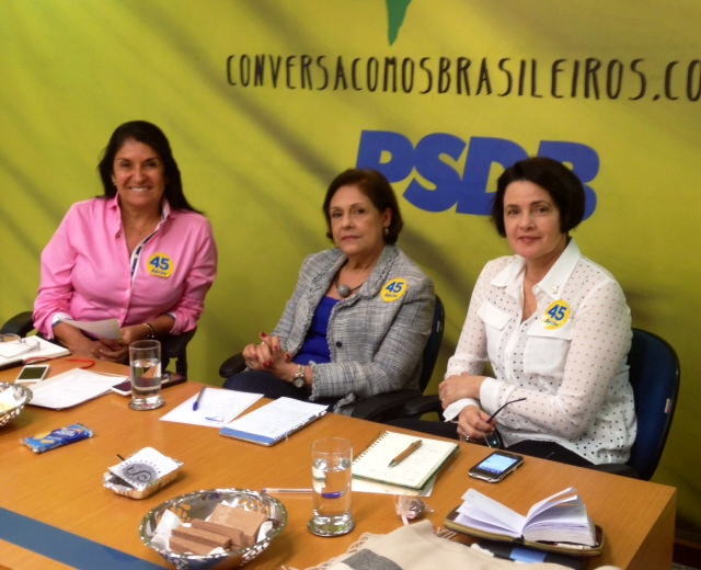 Thelma-Solange-e-Nancy-na-reunião-tucanas-nordestinas-segundo-turno